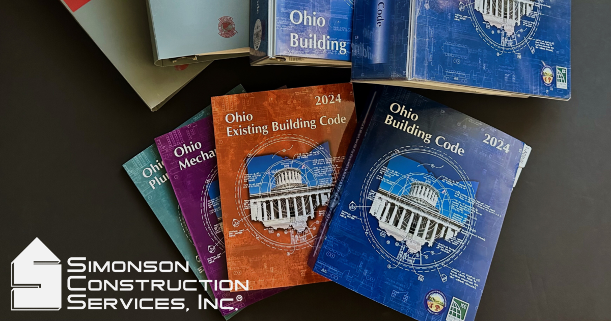 Eight booklets reflecting Ohio Building Code literature