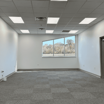 Space is available for flight simulations for aviation training at the new Ashland County airport terminal building.