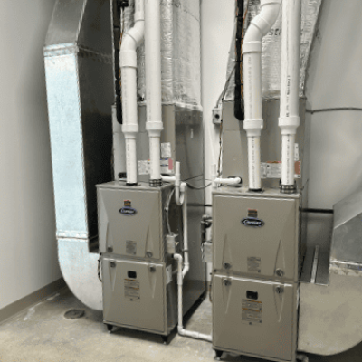 The HVAC system installed at the Ashland County airport terminal building will provide adequate and controlled air throughout the facility.