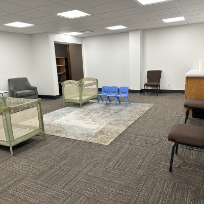 Newly renovated nursery at Westwood Alliance Church