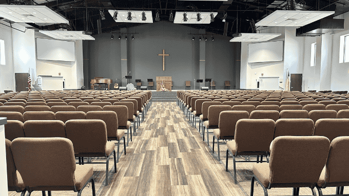 The Westfield Alliance Church in Ontario has a new sanctuary that seats 600 churchgoers.